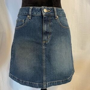 Loft Denim Jean Mini Skirt Size 0 NWT